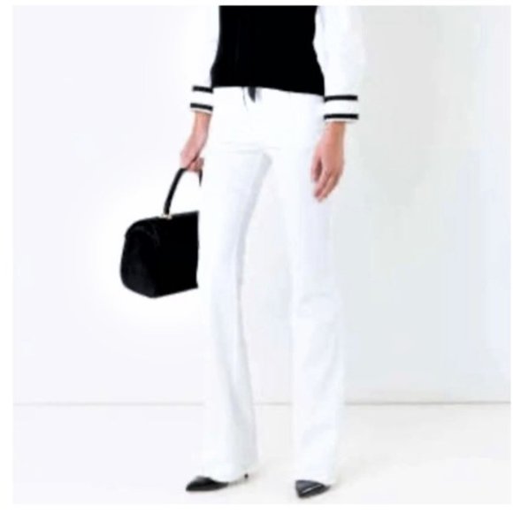 M Michael Kors white stretch boot cut jean 10 - Picture 1 of 8